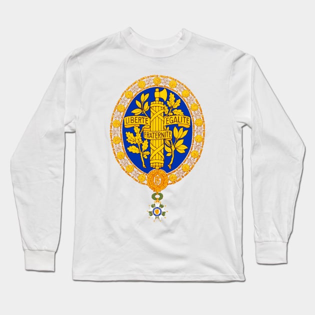 France (French Coat of Arms) Long Sleeve T-Shirt by Bugsponge
